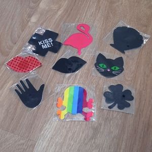 9 pairs assorted pasties
